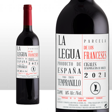 Cargar imagen en el visor de la galería, La Legua Los Franceses (100% Tempranillo con 6 meses de crianza en roble francés y americano)